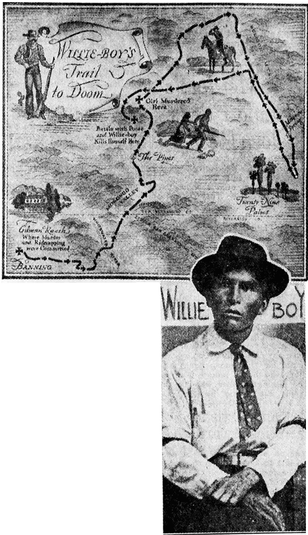 Willie Boy photo and map.