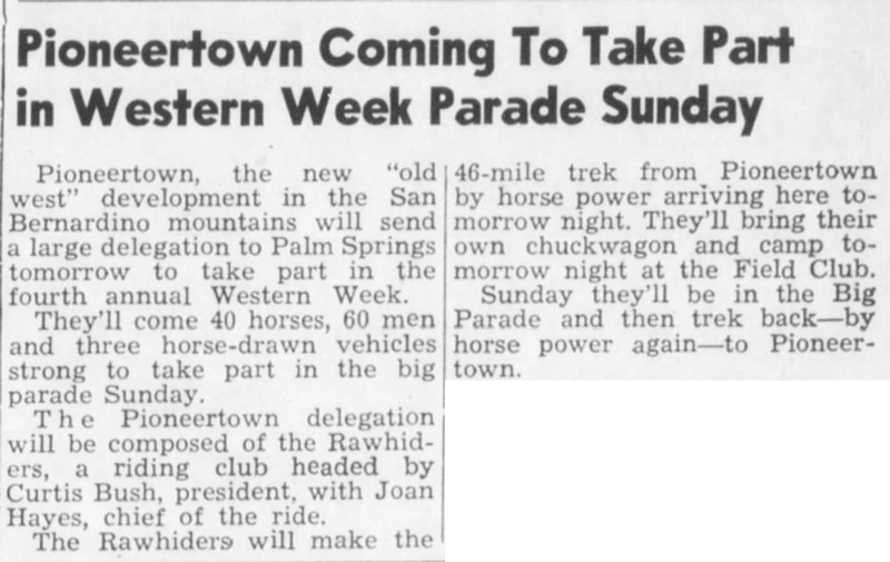 Oct. 17, 1947 - The Desert Sun article clipping