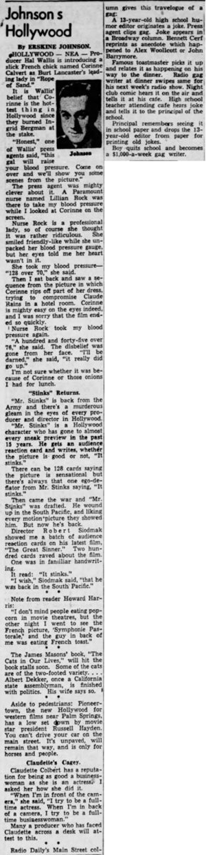 Apr. 7, 1949 - The News Herald article clipping
