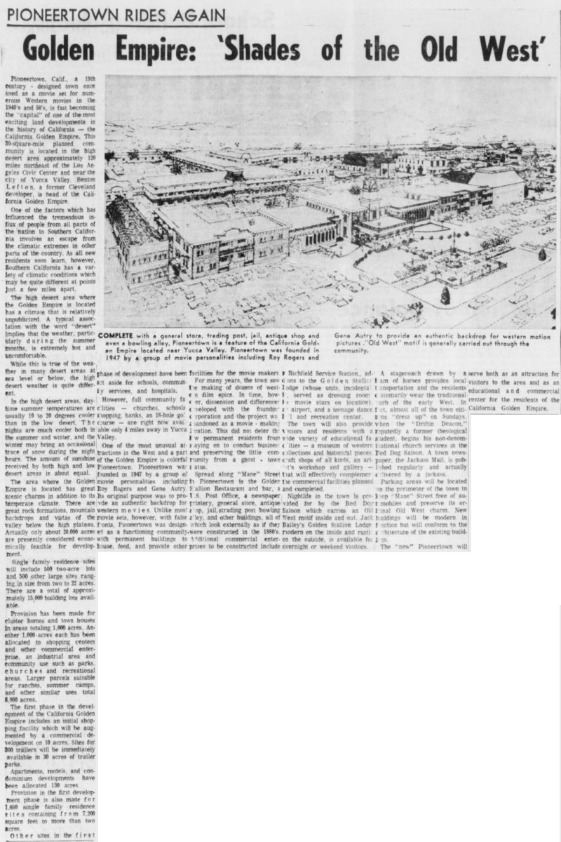 Mar. 4, 1966 - The Desert Sun article clipping