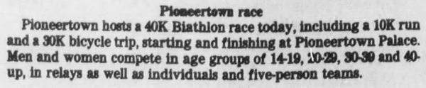 Pioneertown race clipping