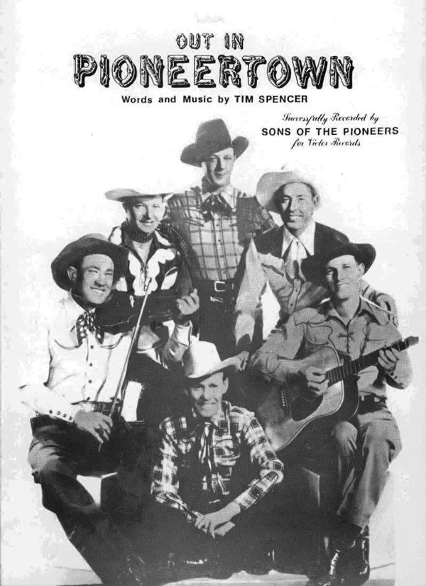 "Out in Pioneertown" sheet music cover