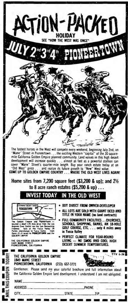 Golden Empire Advertisement Jun. 26, 1966