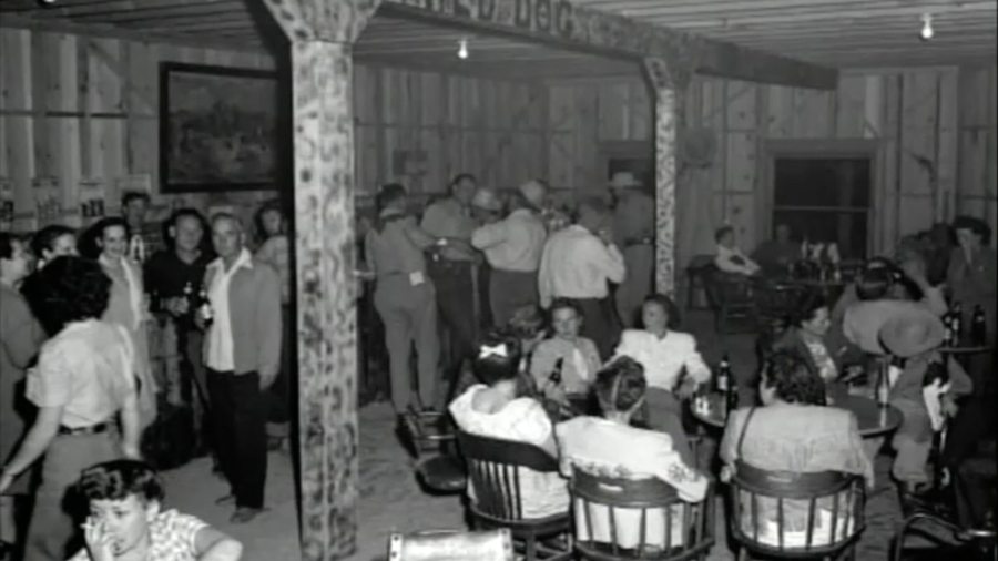 Busy night at the Red Dog Saloon