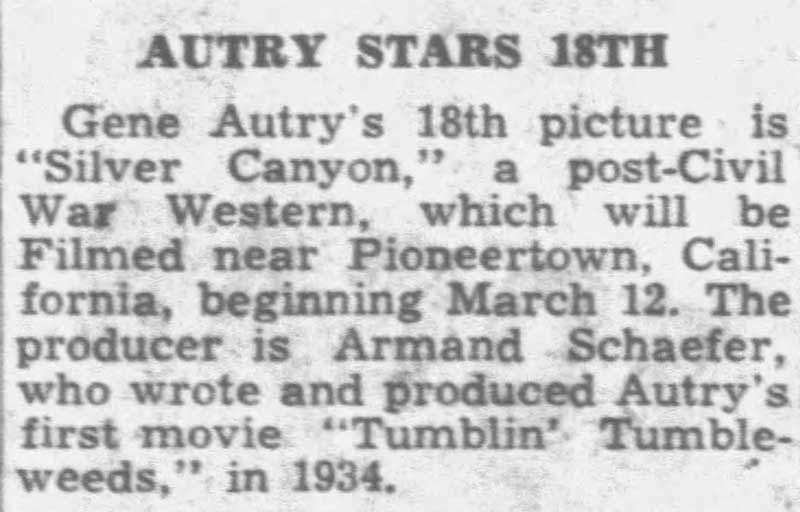 Autry stars 18th clipping
