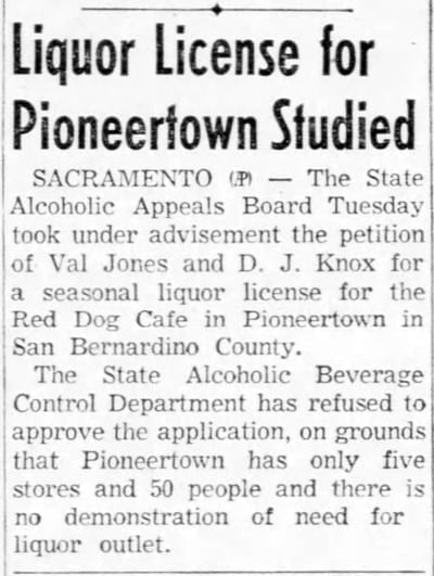 Nov. 16, 1955 - The San Bernardino County Sun article clipping