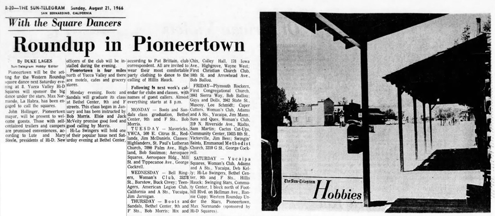 Roundup in Pioneertown article clipping