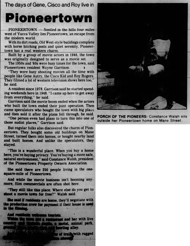 May 26, 1990 - The Desert Sun article clipping