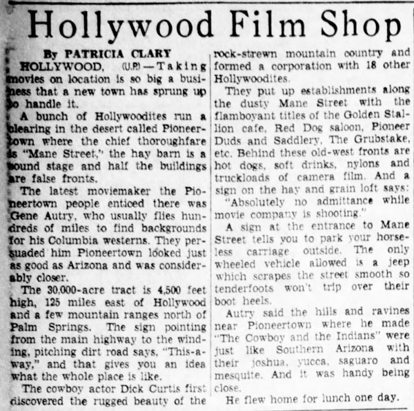 Apr. 21, 1949 - Shamokin News Dispatch clipping